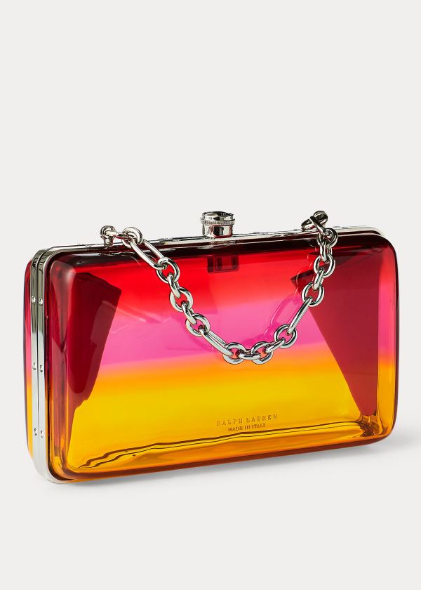 Mala De Mão Ralph Lauren Gradient Acrylic Minaudière Mulher 09782-PUNB